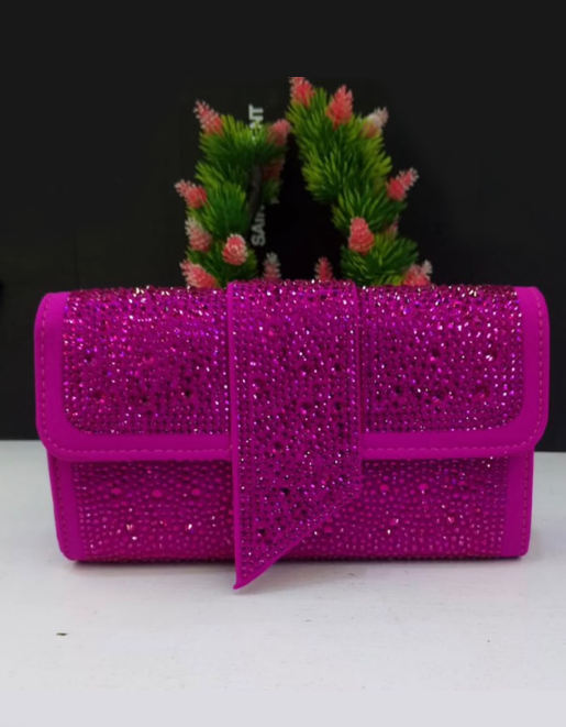 stones clutch bag
